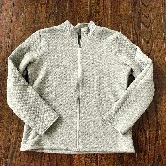 Lauren Ralph Lauren Women’s L Quilted Long-Sleeve Full-Zip Collared Jacket -VGUC - Picture 1 of 8